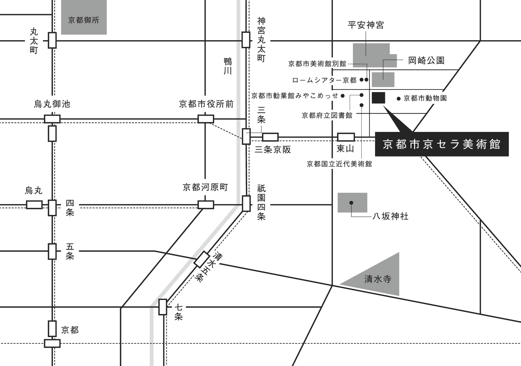 京都京セラ美術館マップ